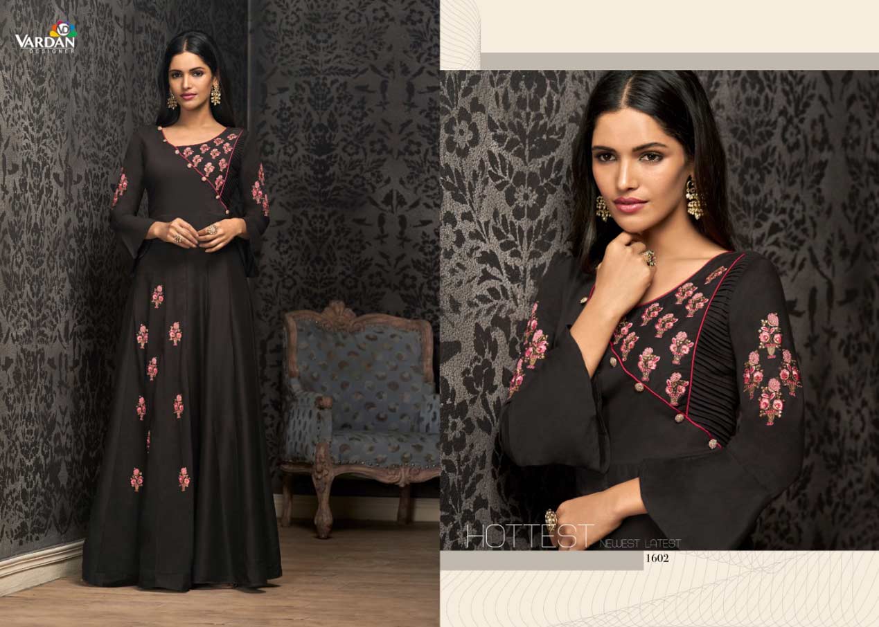 Vardan Navya Vol-16 Muslin Wholesale Gown Vardan Navya Vol-16 Muslin Wholesale Gown